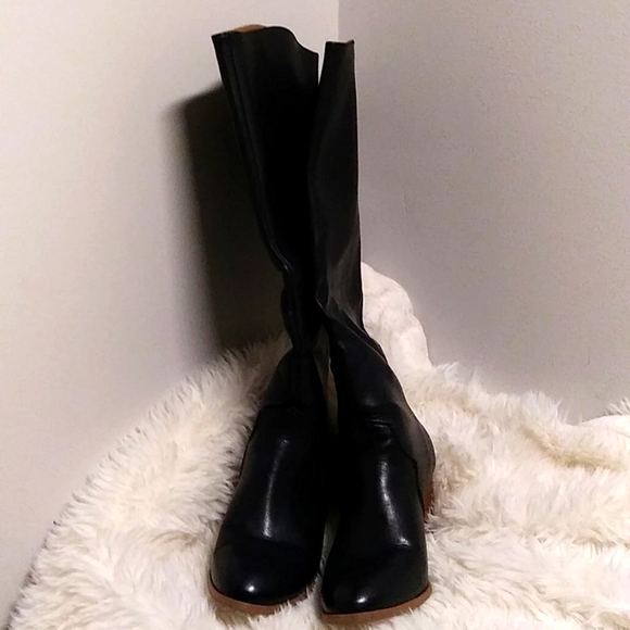 🌈Black Melita Knee High Boots Size 8W EUC🌈 - Picture 8 of 16